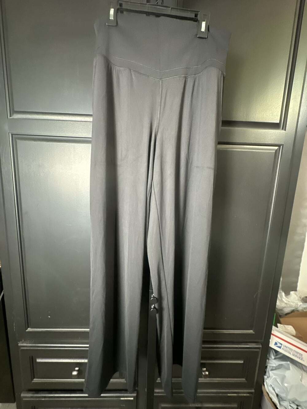 Halara High-Waisted Wide Leg Casual Pants with Pockets, Black, Size L#851